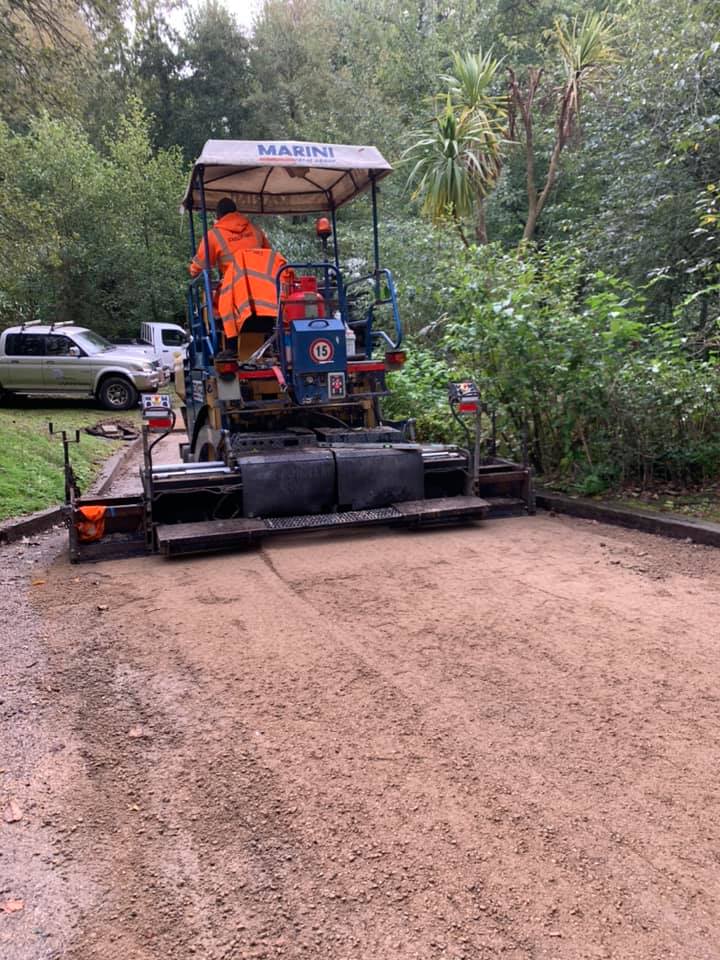 Heavy duty tarmac surfacing London industrial access road