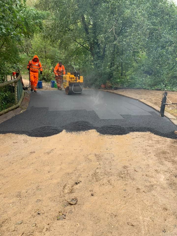 Asphalt driveway project