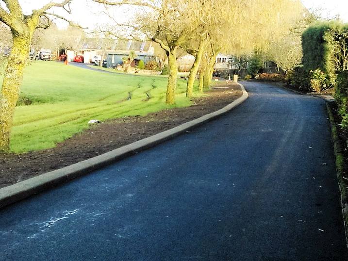 Asphalt machine surfacing project
